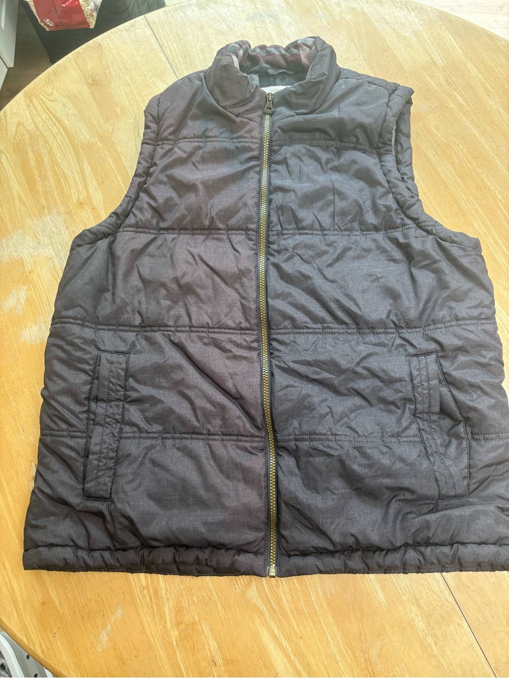 Weatherproof Men's Quilted Puffer Vest in Grey